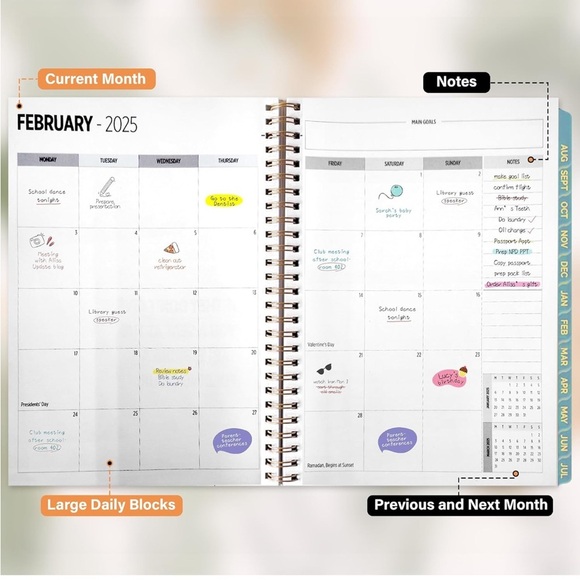Mountain Landscape 2025 Planner Brand New - Picture 3 of 8